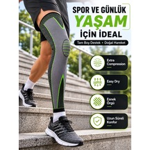 Trendexa Mey İthalat Uzun Kompresyon Diz Destekliği Spor Ve Günlük Kullanım İçin Güçlü Destek