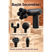 Masaj Aleti Kol Ve Bacak İçin Altı Toplu Başlıklı Siyah