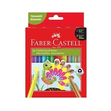 Faber Castell Comfort Keçeli Kalem Seti 24 Renk - 6 Neon 6 Metal