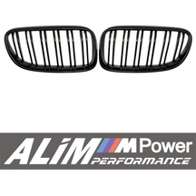 Bmw E92 2010 2013 Piano Black Çift Çıtalı Ön Panjur Böbrek Seti Uyumlu Değişim Parça