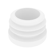 Cateksss 28 Mm Boru İçin Kademeli İçe Geçme Boru Tapası, Boru Kapak, Boru Tapa Ral9016 Beyaz - 2 Li Paket