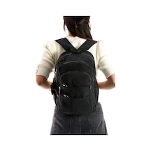 Ultra Hafif Çok Cepli Orta Boy Sırt Çantası Unisex Siyah Model: 571-4c Siyah