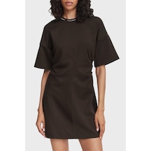Calvin Klein Oversize Belden Büzgülü Mini Elbise Lv047g251gto2 Kadın Elbise Lv047g251g To2 Kahve