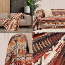 Latuda Concept SoftMicro Etnik Desenli Boho Koltuk Örtüsü 130 x 180 CM