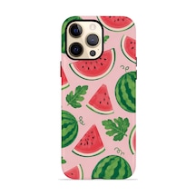 Apple iPhone Uyumlu 12 Pro Max Vorian Çift Katmanlı Kılıf Watermelon Garden Party