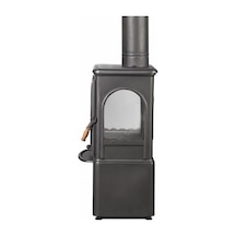 Dorello Odunluklu 3 Camlı Pik Döküm Odun Kömür Sobası - Drl-022st
