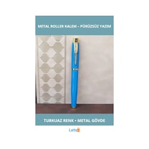 Turkuaz Metal Roller Kalem Şık Tasarım Ve Dayanıklılık Çok Renkli