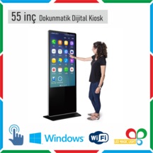 55" Dokunmatik Dijital Kiosk Windows