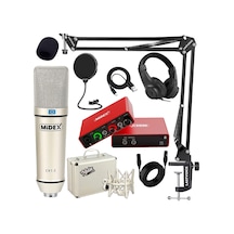 Stüdyo Ekipmanları Style Paket-3 CX1 Mikrofon Ses Kartı Stüdyo Kayıt Seti