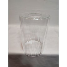 Avize Camı.silindir,şeffaf,çizgili, E.27 Çap:10.00cm-h:15.00cm. Şeffaf