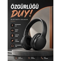 Kulak Üstü Bluetooth Kulaklık Ayarlanabiilir Uzun Pil Ömrü Kablosuz 5.0 Bluetooth Mh-hs1765-5699