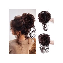 Tokalı Kuyruklu Dağınık Topuz / Kahverengi - Uxfo-582526 Çok Renkli