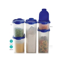 Oval Set Beşli Saklama Kabı Beyaz