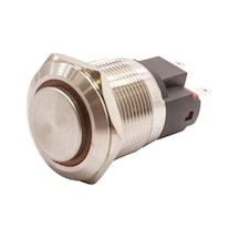 Motorobit 22E-G1Z-E 22Mm Çıkık Anahtarlı Işıklı Metal Buton - Sarı