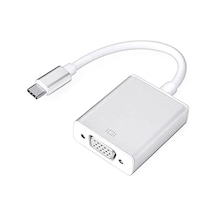 Usb Type C To Vga Çevirici Kablo Görüntü Aktarım Lcd Projeksiyon (551664579)