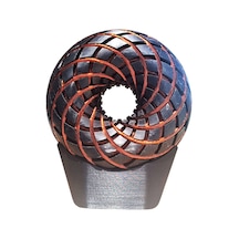 Z Torus Energy Epoksi Rodin Coil Pemf 15cm Siyah