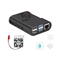 Raspberry Pi 4 Fan Case-siyah