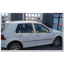 Markadan Vw Golf 4 Krom Cam Çıtası 1998-2004 4 Parça Paslanmaz   Çe