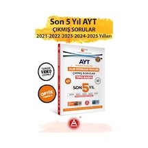 Son 5 Yıl Ayt Çıkmış Sorular-tıpkı Basım-bire Bir Ösym-tamamı Video Çözümlü