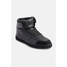 Avva Erkek Siyah Yüksek Bilekli Esnek Taban Sneaker Ayakkabı A31Y8027 Gri