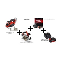 Einhell Set-7 Einhell Te-pl 18/82 Li Akülü Planya+einhell Te-cs 18/150 Li Akülü Daire Testere+einhell 18v 2,5 Ah Pxc Starter Kit, Akü & Şarj Cihaz