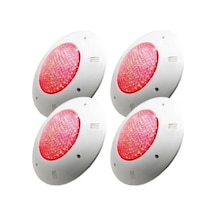 4 Adet 30 Watt 12 Volt Led Kırmızı Sıva Üstü Havuz Lambası Tenda 30w