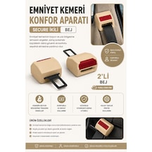 Emniyet Kemeri Konfor Aparatı 2 Li Bej - 901853888