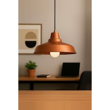 Lunora Metal Tekli Bakır Sarkıt Avize Retro Model Avize
