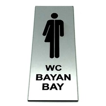 Wc Tuvalet Tabelası Bayan Bay Kapı Levhası 5 Cm X 15 Cm (419094439)