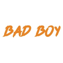 Bad Boy Araba Sticker 17x17 Cm Turuncu