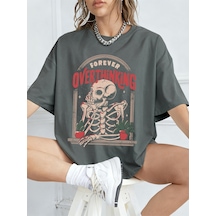 Noıssey Urban Pop Graphic Kadın Tişört Koleksiyonukod 5621 Füme