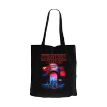 Stranger Things Universal Siyah Kanvas Bez Çanta Siyah