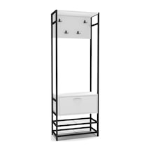 Bezos Metal Portmanto Beyaz 180 Cm Rengaren