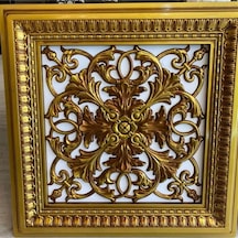 Diecor Led Döşenebilir Asma Tavan Uyumlu 60x60 Dekoratif Tavan Paneli Kahve 60 X 60 Model:xa292