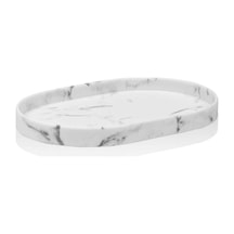 The Mia Marble Banyo Tepsisi Beyaz 30x20x3 Cm Çok renkli