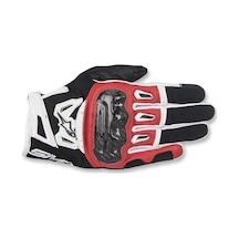 Alpinestars Smx-2 Air Carbon Yazlık Korumalı Motosiklet Eldiveni Siyah Kırmızı Beyaz