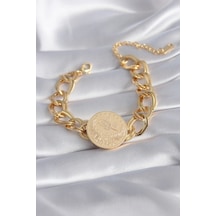 316l Çelik Gold Renk Reşat Altın Model Samanyolu Kadın Bileklik