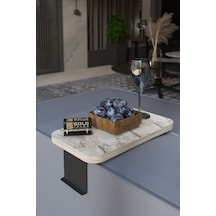 Yan Sehpa Ayarlanabilir Tepsi Dikdörtgen Dekoratif Modern Yatay Dikey Koltuk Sehpası Efes Çok Renkli