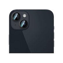 İphone 14 Uyumlu Caseworld Alloy Serisi Oleofobik Anti Reflective Kamera Lens Koruyucu Siyah