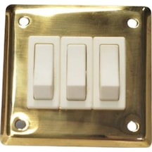 Üçlü Elektrik Anahtarı 66X64Mm 12V/15A X3