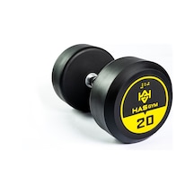 Hasgym Sport 20 Kg Kauçuk Kaplı Profesyonel Olimpik Dumbbell Dambıl