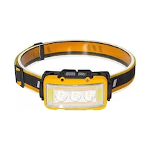 S03 Sarı 10 Watt Sensörlü 11 Işık Modlu 24 Beyaz Smd + 6 Kırmızı Smd + 1 Power Ledli Kafa Lambası Belirtilmemis