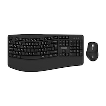 Everest Km-35 Comfy Siyah Kablosuz Ergonomik Q Multimedia Klavye + Mouse Set Optik