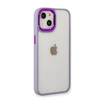 Newface Apple İphone 14 Plus Kılıf Dora Kapak - Lila