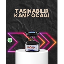 Doğa, Piknik Ve Acil Durum İçin Kamp Ocağı Seti Siyah