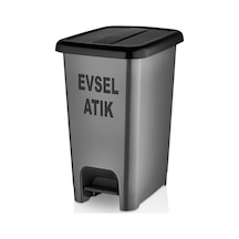 SLİM PEDALLI EVSEL ATIK ÇÖP KOVASI 20 LT Gri