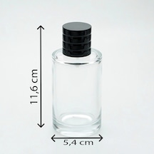 Parfüm Şişesi 100 Ml 2 Adet Uzun Silindir Modelkolay Kapama