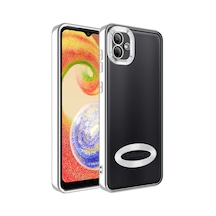 Kilifone - Samsung Uyumlu Galaxy A03 - Kılıf Kamera Korumalı Tatlı Sert Omega Kapak - Gümüş