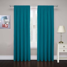 Paar, Cadenza Mikrofaser Fenster Panel Set Von 2 , Blaugrün, 84"