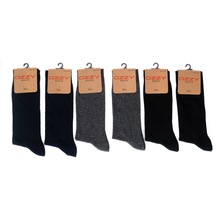 6'Lı Viskon Dikişsiz Erkek Soket Çorap 4 Mevsim-Std